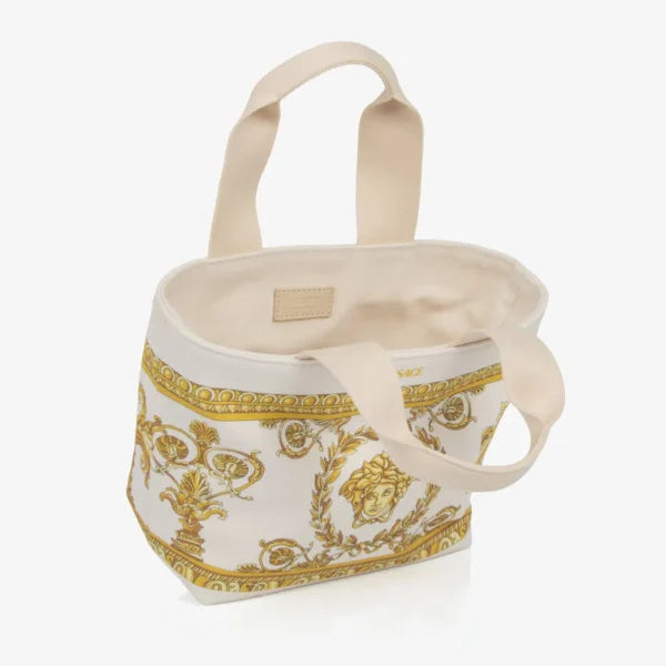 Versace BAG featuring Baroque print canvas tote available at Lestyle Boutique Melbourne