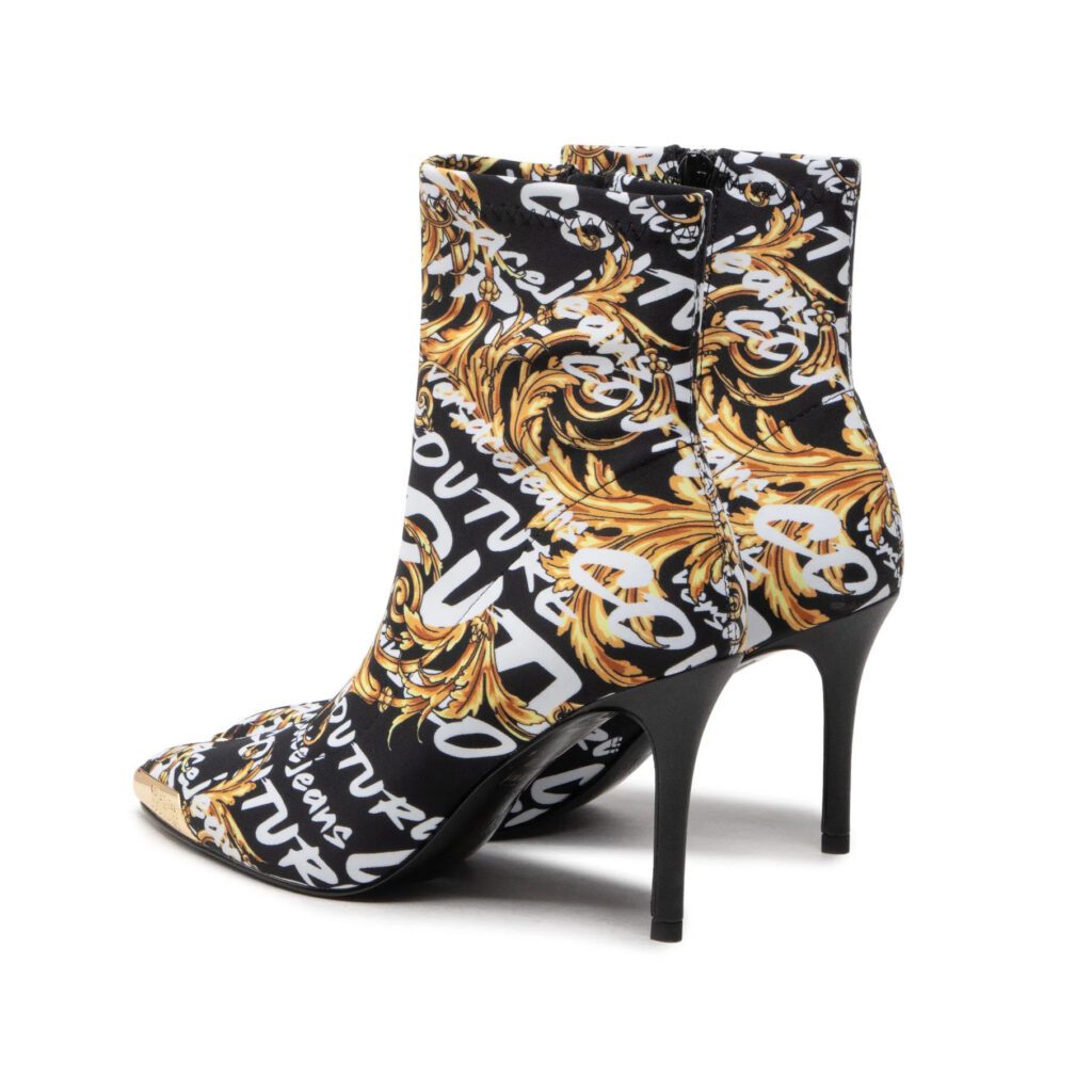 Versace Jeans Couture shoes boots with Scarlett print, luxury design available at Lestyle Boutique Melbourne