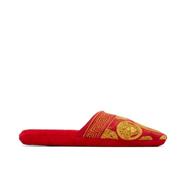 VERSACE SLIPPERS featuring Medusa print slides available at Lestyle Boutique Melbourne