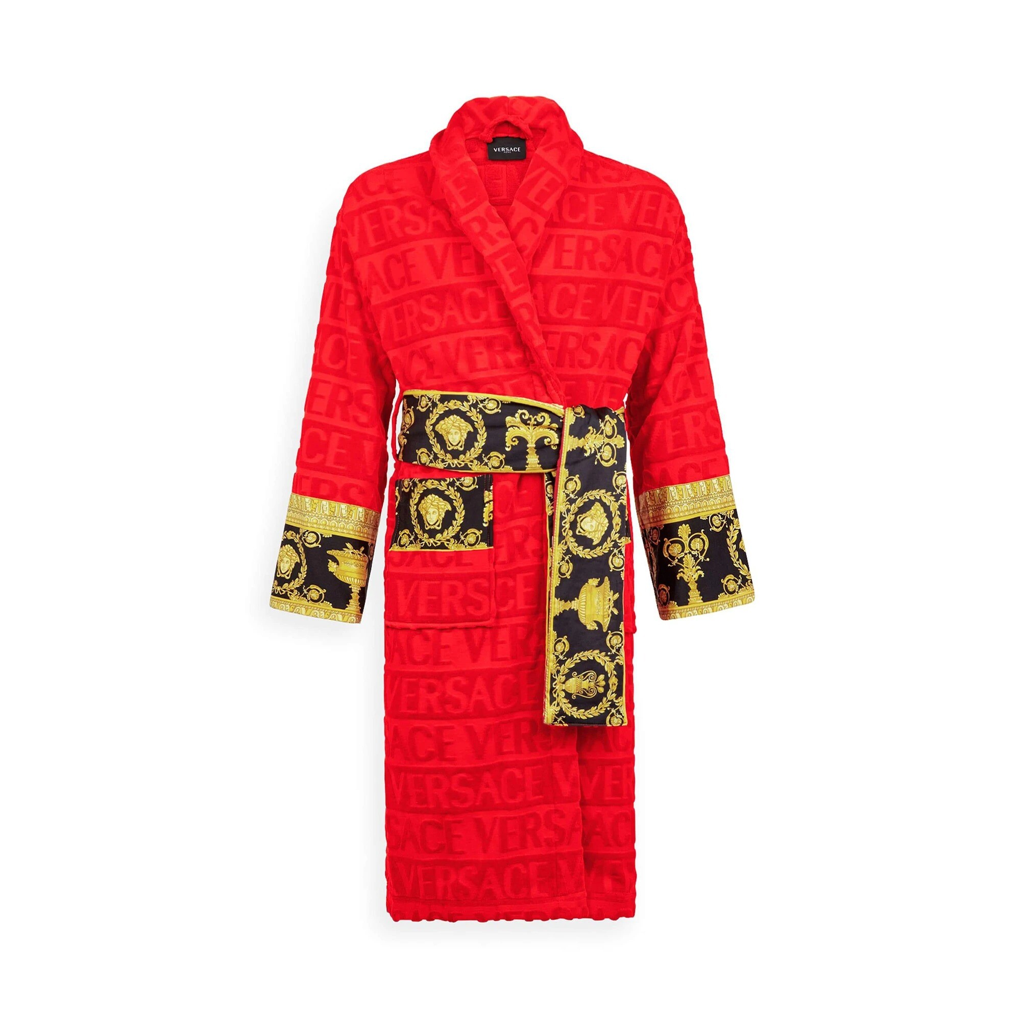 Buy > versace dressing gown red > in stock
