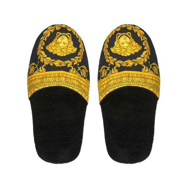 VERSACE_SLIPPERS_BLACK_GOLD_BAROQUE