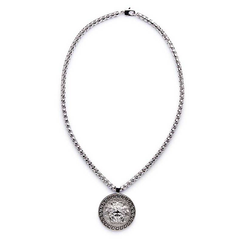 versace silver pendant