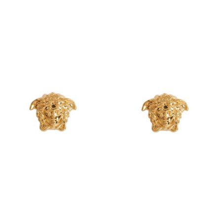 VERSACE MEDUSA STUD EARRINGS GOLD