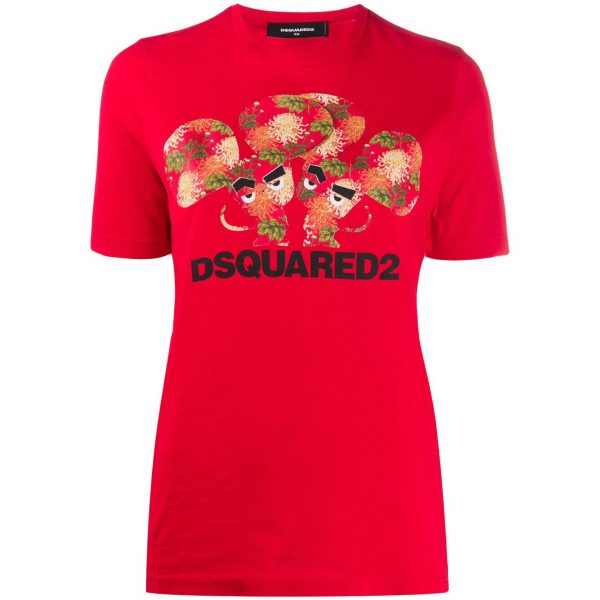 dsquared2-logo-print-t-shirt-red