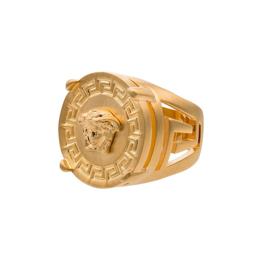Ring Versace Gold size S UK in Gold plated - 39341387