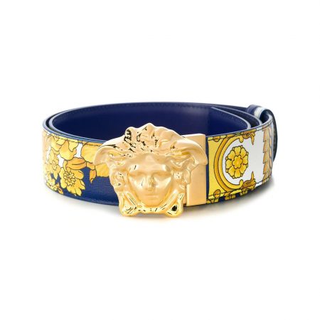 VERSACE-MEDUSA-BUCKLE-BELT-BLUE