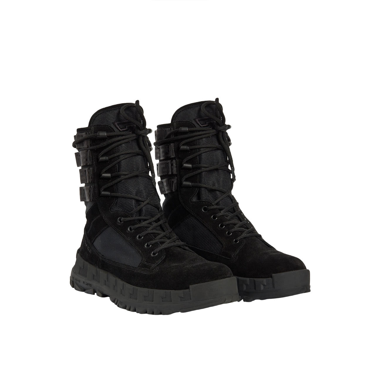 versace lace up boots
