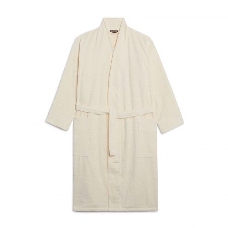 roberto-cavalli-unisex-logo-bathrobe-beige