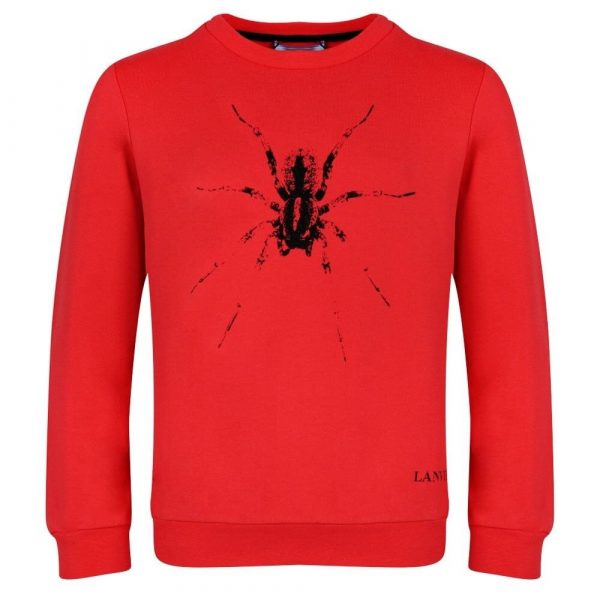 LANVIN-SWEATSHIRT-SPIDER-RED