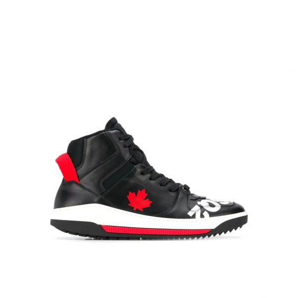 DSQUARED2-MAPLE-LEAF-HI-TOP-SNEAKERS-BLACK