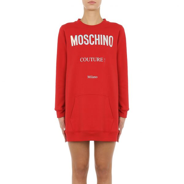 moschino t-shirt dress women red
