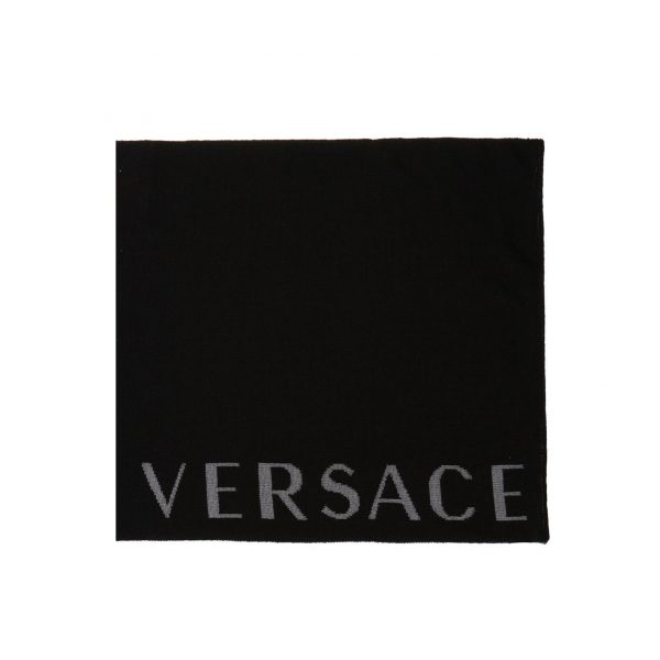 LOGO-SCARF-VERSACE-SCARF-BLACK-GREY2