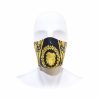 Medusa Baroque pattern cotton face mask with gold accents featuring a luxurious Medusa design for stylish protection perfect for hay fever and pollen season Lestyle Boutique Melbourne