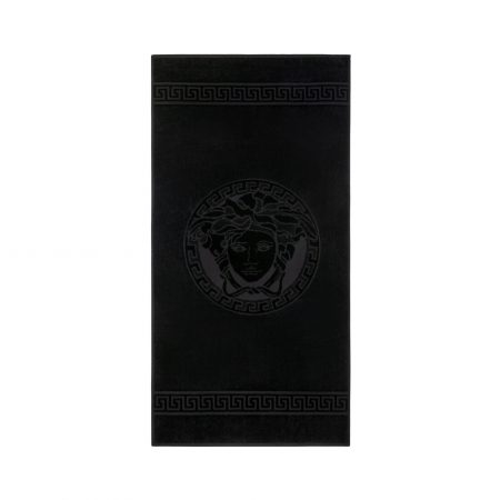 VERSACE-MEDUSA-TOWEL-BLACK