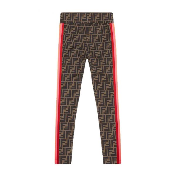 FENDI-KIDS-TEEN-ZUCCA-PRINT-LEGGINGS-ITEM-15860909