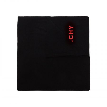 GIVENCHY-LOGO-EMBROIDERED-SCARF-ITEM-13891996-BLACK-RED