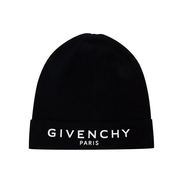 GIVENCHY-PARIS-LOGO-EMBROIDERED-BEANIE-HAT-ITEM-15685259