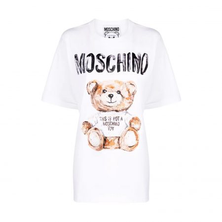 MOSCHINO TEDDY BEAR-PRINT LONG T-SHIRT