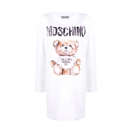 MOSCHINO TEDDY BEAR-PRINT MINI DRESS