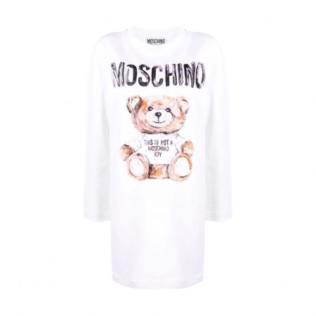 MOSCHINO TEDDY BEAR-PRINT MINI DRESS