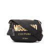 MOSCHINO COUTURE BAG IN CANVAS WITH LAMINATED LOGO