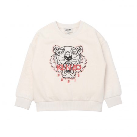 KENZO KIDS EMBROIDERED LOGO SWEATER