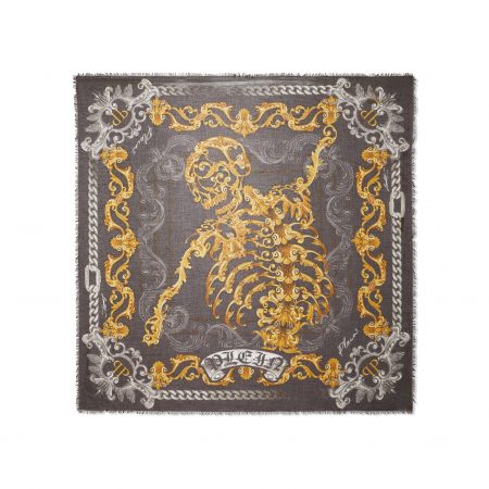 PHILIPP PLEIN SHAWL 140X140 SKELETON