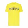 PHILIPP PLEIN JERSEY T-SHIRT ROUND NECK SS TATTOO YELLOW