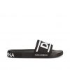 DOLCE & GABBANA LOGO-STRAP SLIDES