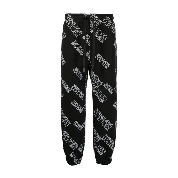 VERSACE JEANS COUTURE ALL-OVER LOGO TRACK PANTS