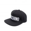 MOSCHINO LOGO-PRINT FLAT CAP