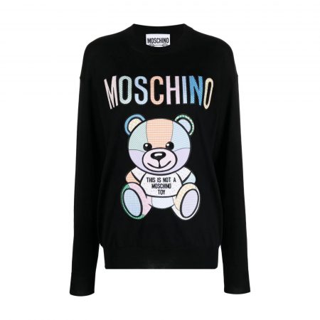 MOSCHINO TEDDY BEAR COTTON JUMPER