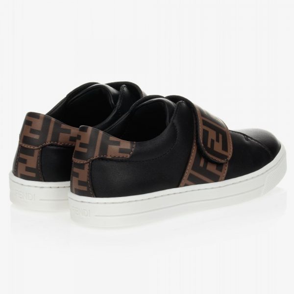 fendi-black-leather-ff-trainers2