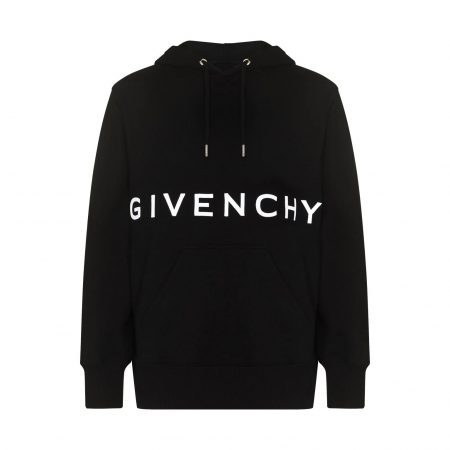 GIVENCHY 4G-EMBROIDERED COTTON HOODIE