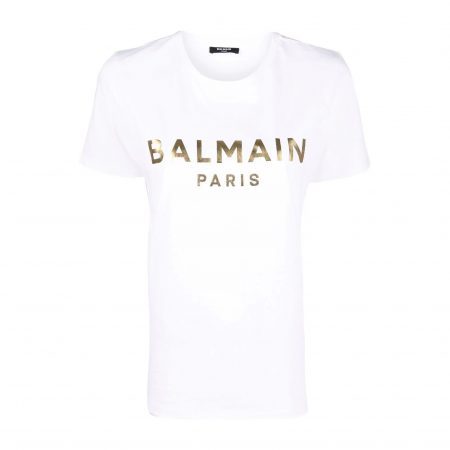 BALMAIN LOGO-PRINT SHORT-SLEEVED T-SHIRT