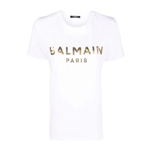 BALMAIN LOGO-PRINT SHORT-SLEEVED T-SHIRT