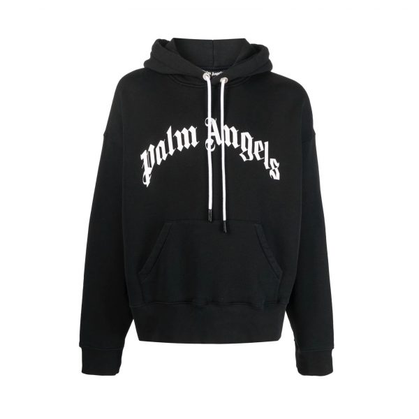 Palm Angels logo-print drawstring hoodie