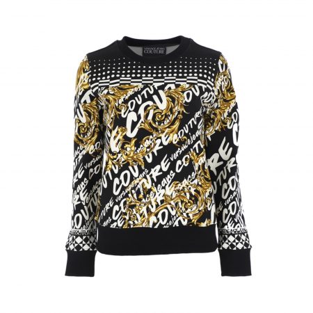 VERSACE JEANS COUTURE LOGO-PRINT SWEATSHIRT