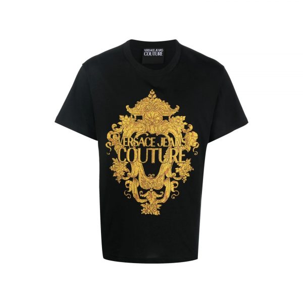 VERSACE JEANS COUTURE BARROCO LOGO-PRINT T-SHIRT