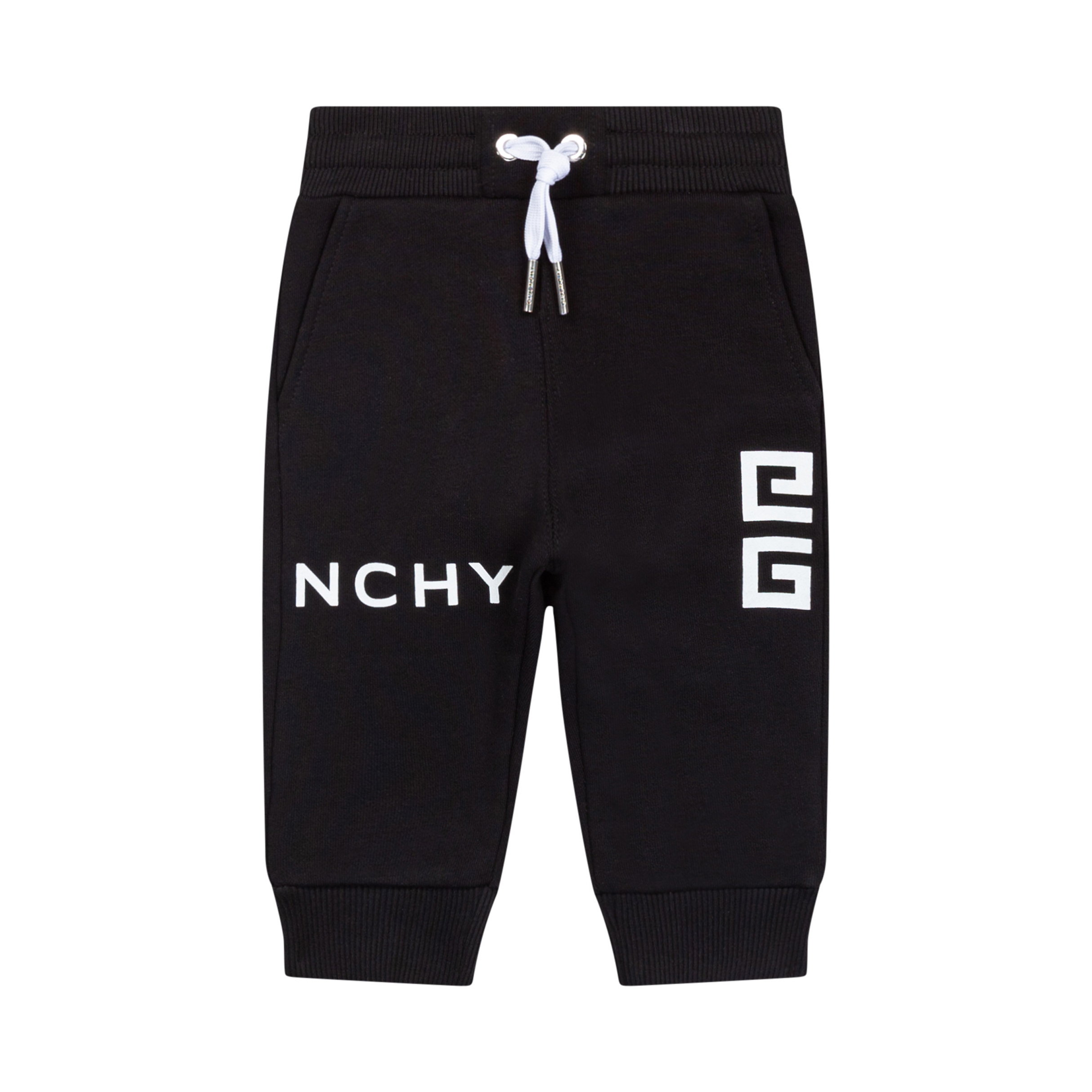 Givenchy Black Logo Tape Sleeve Zip-Up Track Pants Size L Mens – Mine &  Yours