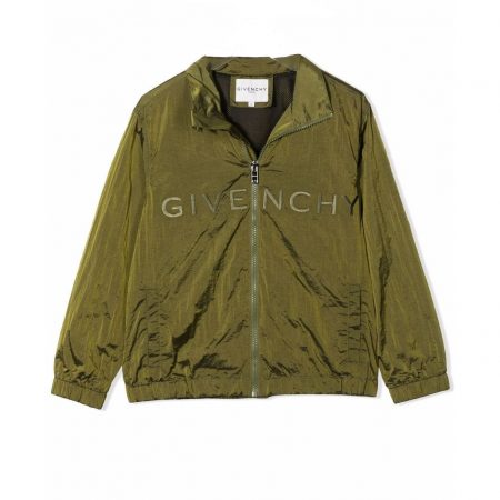 GIVENCHY KIDS EMBROIDERED-LOGO TECHNICAL BOMBER JACKET