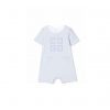 GIVENCHY KIDS 4G MOTIF COTTON ROMPER