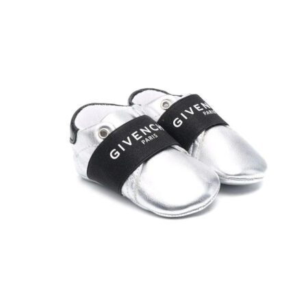 GIVENCHY KIDS LOGO-STRAP SLIPPERS