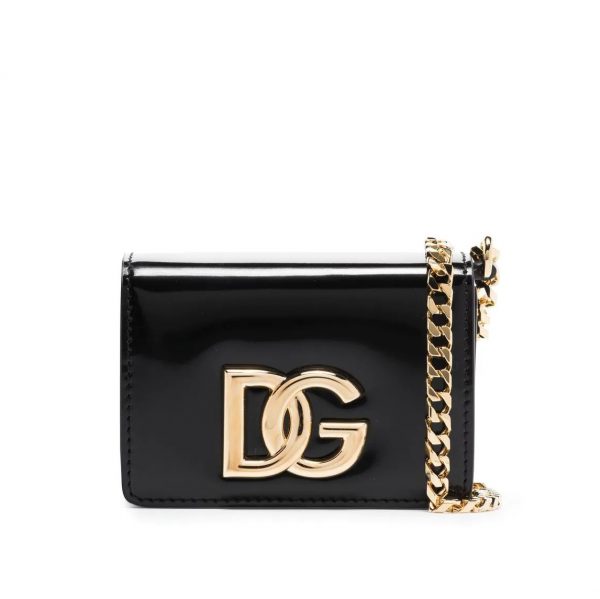 DOLCE & GABBANA LOGO-PLAQUE MINI BAG