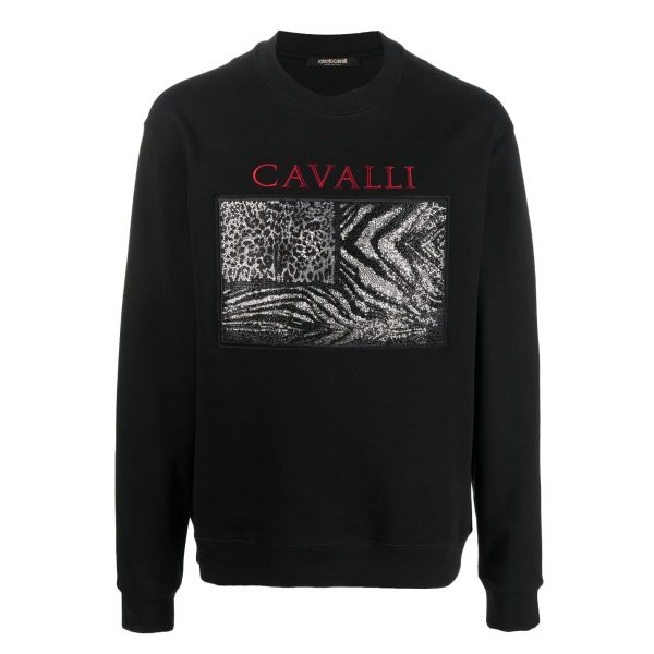 Roberto Cavalli logo-print sweatshirt