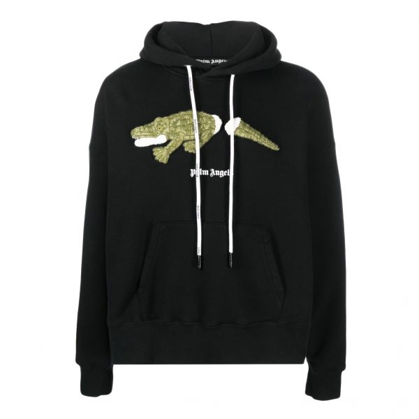 Palm Angels crocodile cotton hoodie