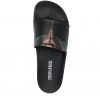 MARCELO BURLON COUNTY OF MILAN FEATHER PRINT OPEN-TOE SLIDES