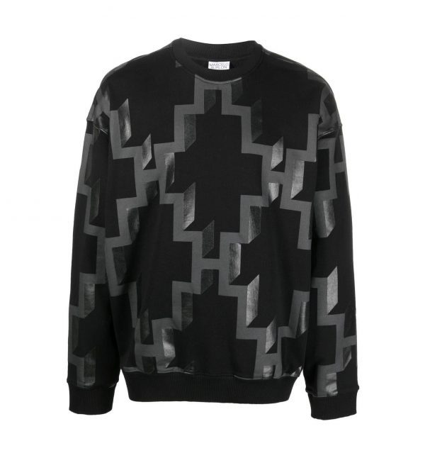 MARCELO BURLON COUNTY OF MILAN LOGO-PRINT COTTON SWEATSHIRT