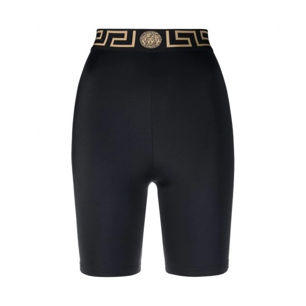 VERSACE GRECA-WAISTBAND CYCLING SHORTS