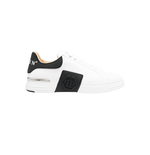 PHILIPP PLEIN HEXAGON-LOGO LOW TOP SNEAKERS